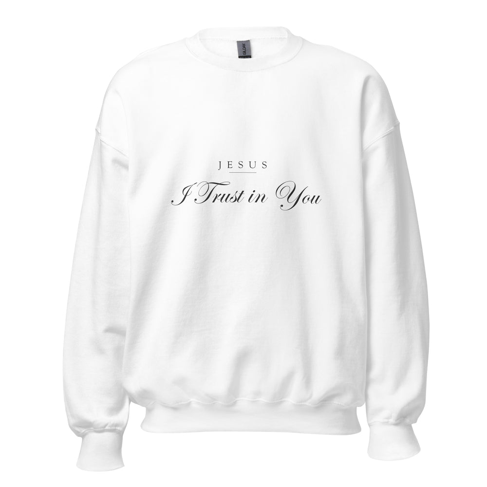 Jesus I Trust in You sweatshirt Divine Mercy Catholic prayer gift
