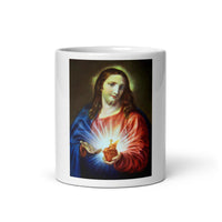 Sacred Heart of Jesus Catholic coffee mug for prayerful mornings - view 3